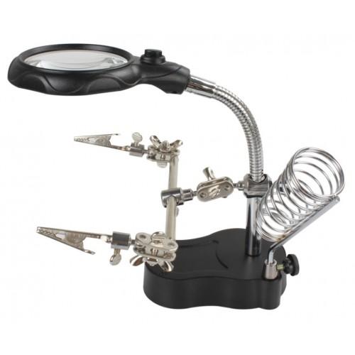 پایه هویه گیره ذره بین دار مدل TE-801