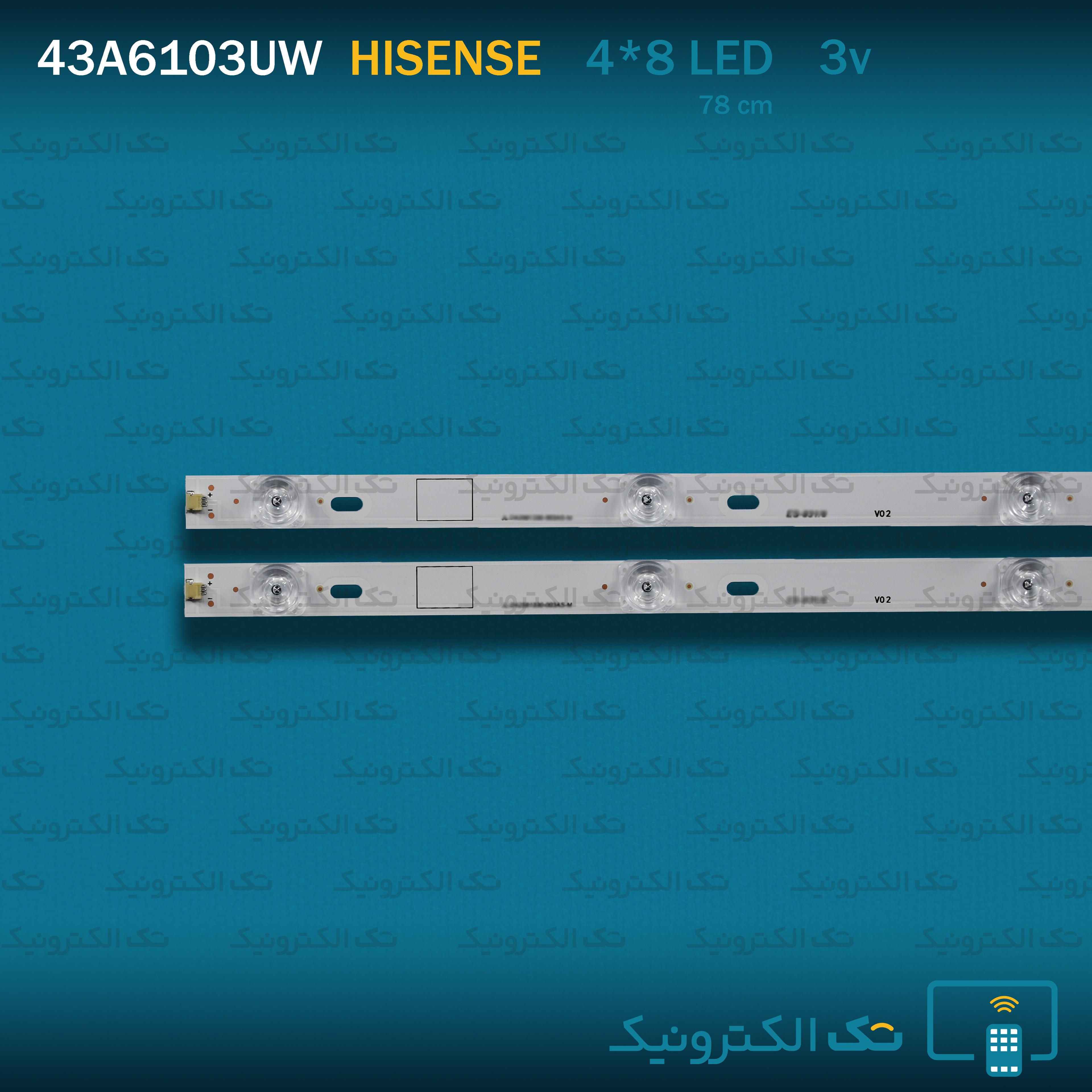 بک لایت هایسنس 43A6103UW