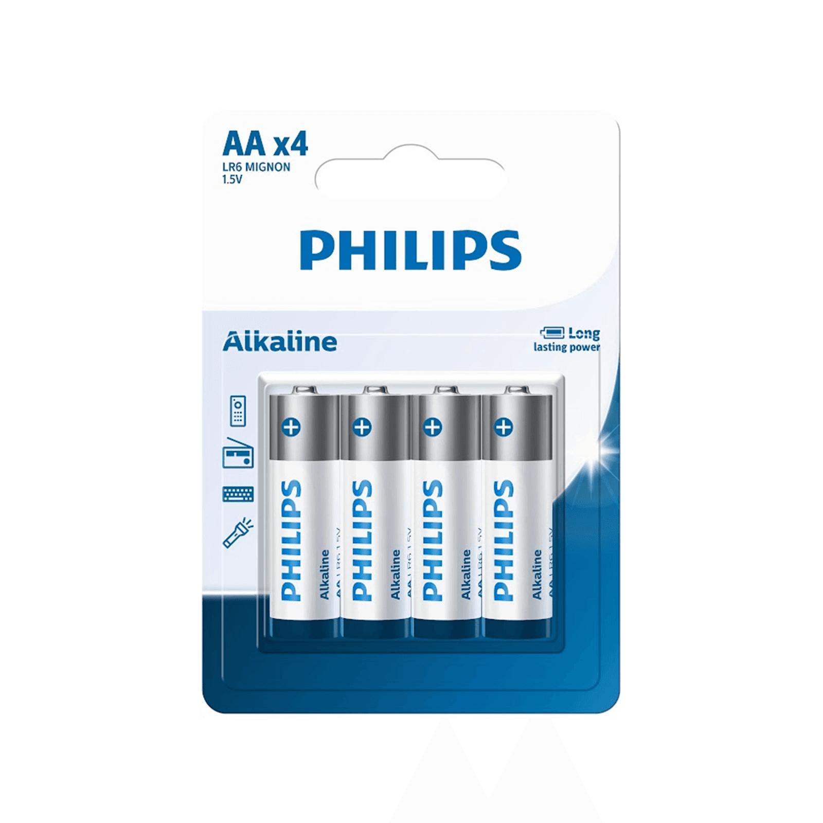 باتری قلمی فیلیپس آلکالاین LR6A4B/40 - بسته چهار عددی