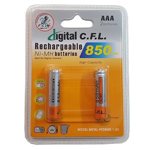باتری نیم قلمی CFL قابل شارژ 850mAh